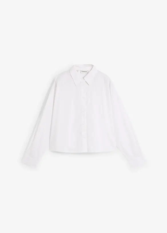 Camicia oversize in misto cotone e seta, bonprix