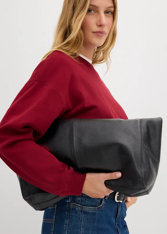Felpa oversize in puro cotone biologico, bonprix
