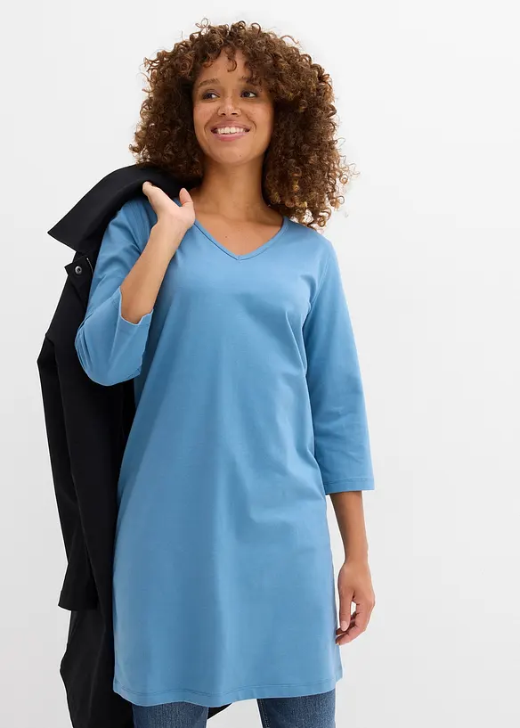 Abito in puro cotone biologico elasticizzato, bonprix