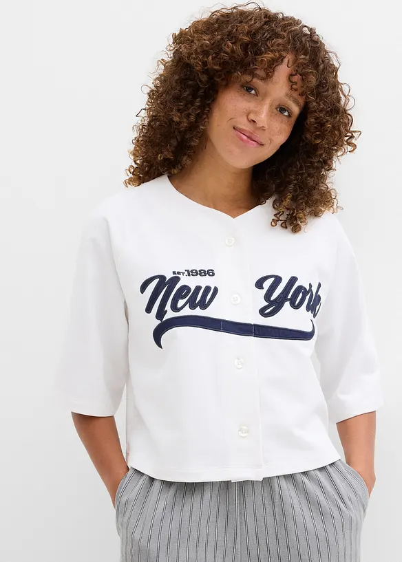 Felpa oversize in misto cotone morbido, bonprix