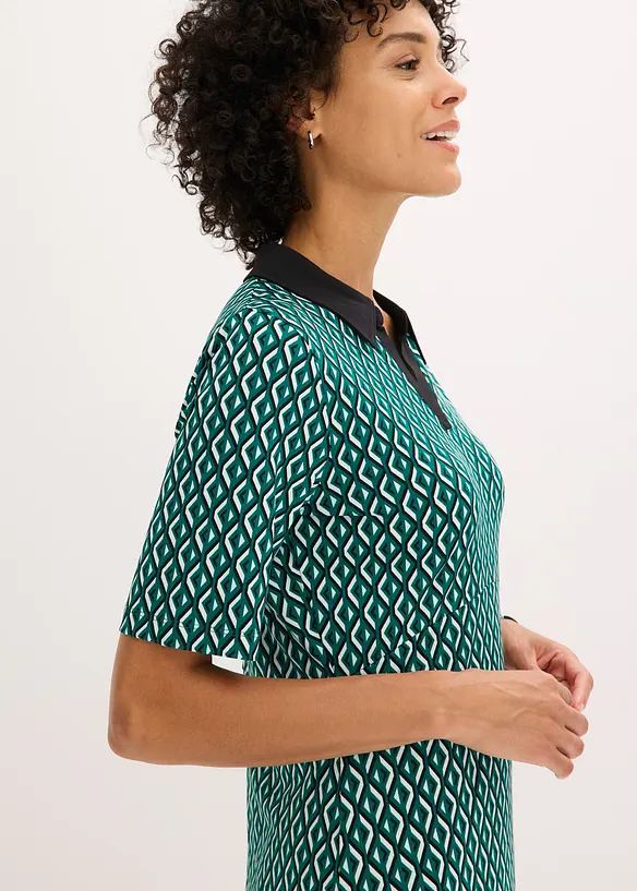 Abito midi con colletto stile polo, bonprix