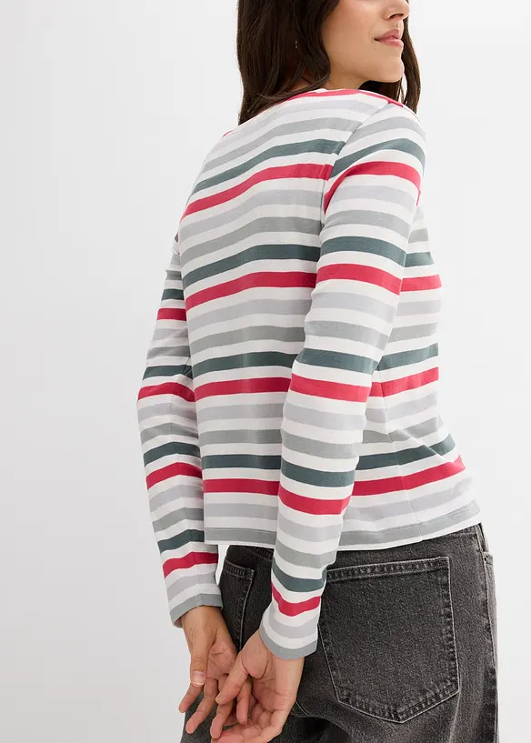 Maglia a maniche lunghe in puro cotone, bonprix