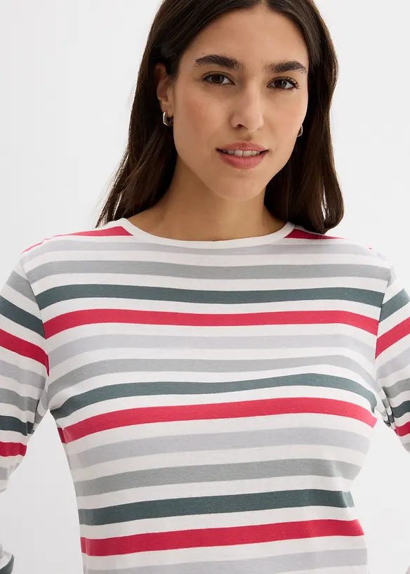 Maglia a maniche lunghe in puro cotone, bonprix