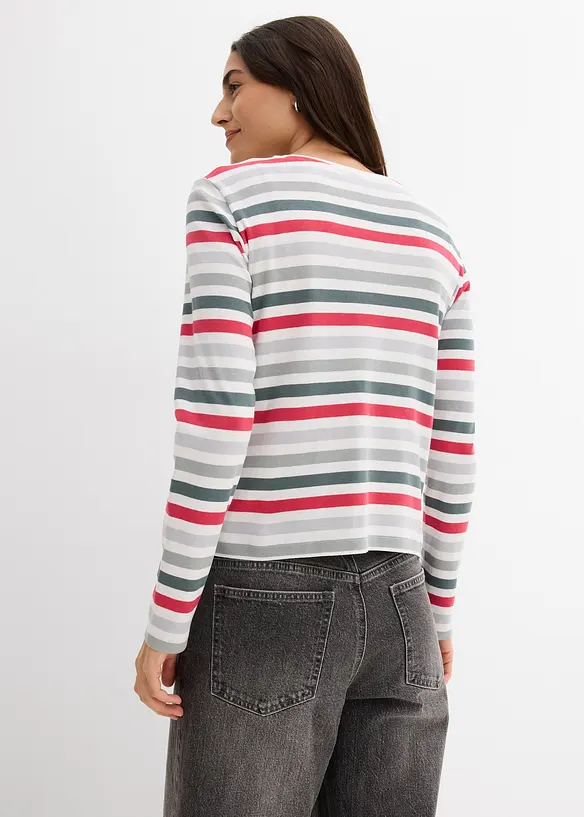 Maglia a maniche lunghe in puro cotone, bonprix