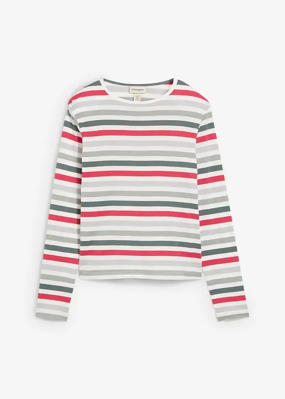 Maglia a maniche lunghe in puro cotone, bonprix