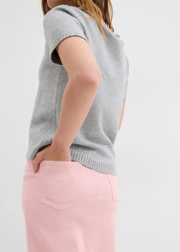 Gonna midi in twill, bonprix