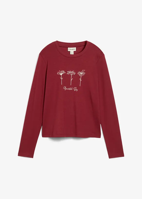 Maglia a maniche lunghe in puro cotone, bonprix