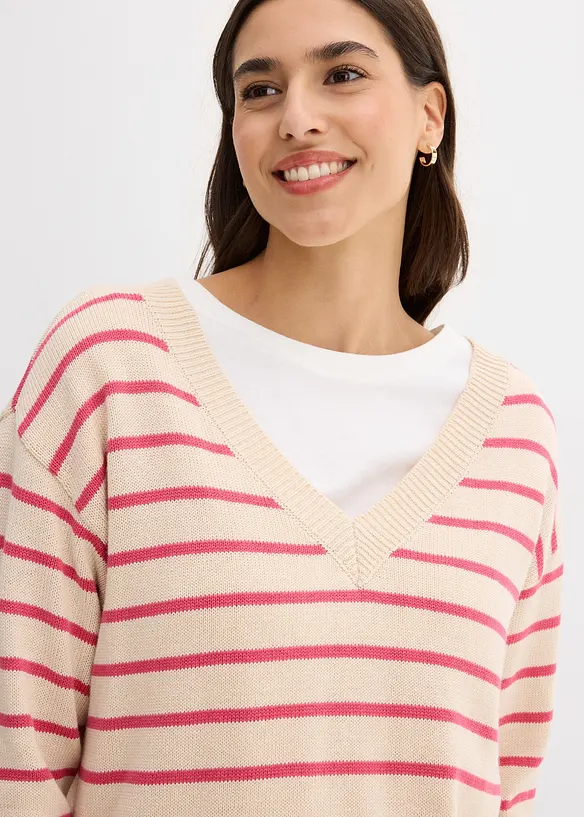 Maglione in misto cotone, bonprix
