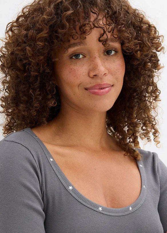 Maglia a costine in puro cotone biologico, bonprix