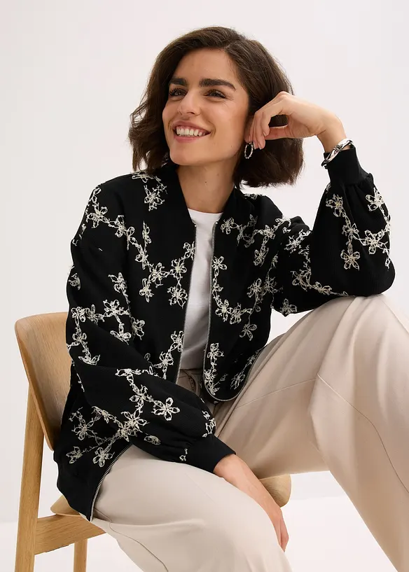 Bomber con ricami, bonprix