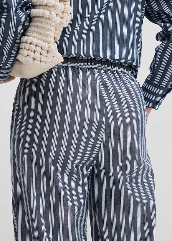 Pantaloni a palazzo in puro cotone, bonprix
