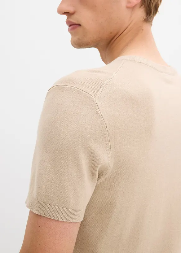 T-shirt lavorata a maglia, bonprix