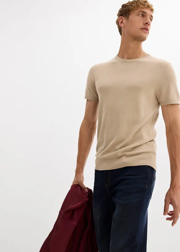 T-shirt lavorata a maglia, bonprix