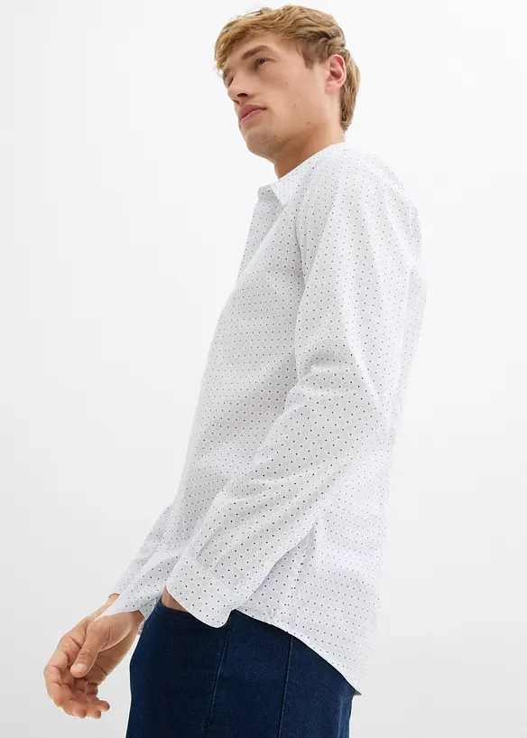 Camicia elegante dal design minimalista, slim fit, bonprix