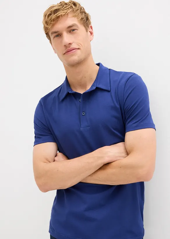Polo in jersey elasticizzato, slim fit, bonprix
