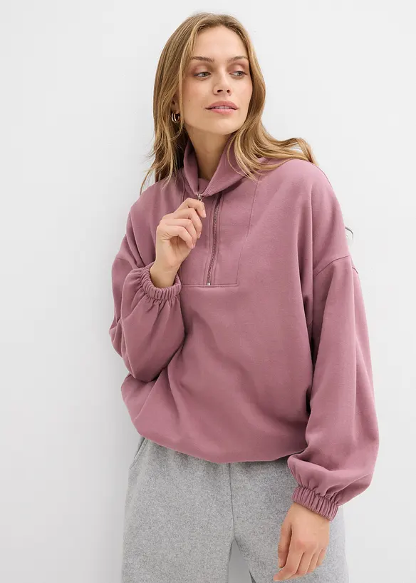 Felpa oversize in cotone biologico, bonprix