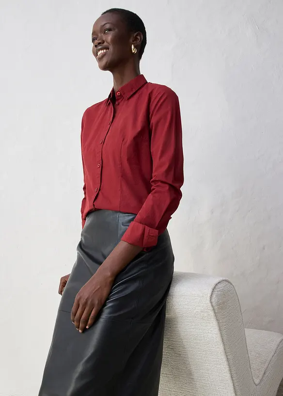 Camicia in cotone con seta, bonprix