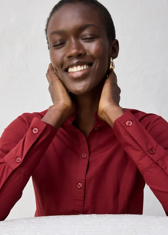 Camicia in cotone con seta, bonprix