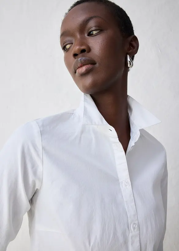 Camicia in cotone con seta, bonprix
