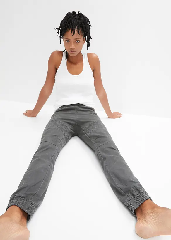 Pantaloni con dettagli in stile biker, bonprix
