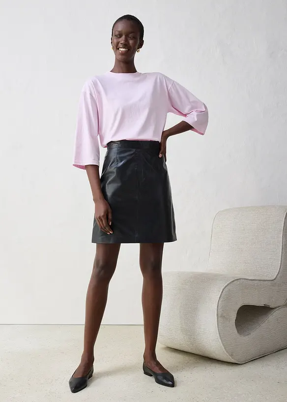 Maglia a trapezio con percentuale di seta, bonprix