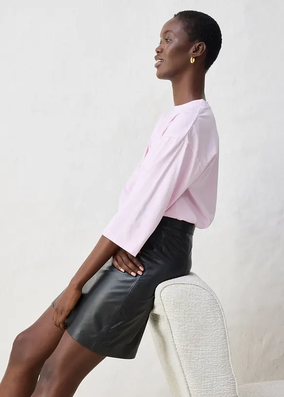 Maglia a trapezio con percentuale di seta, bonprix