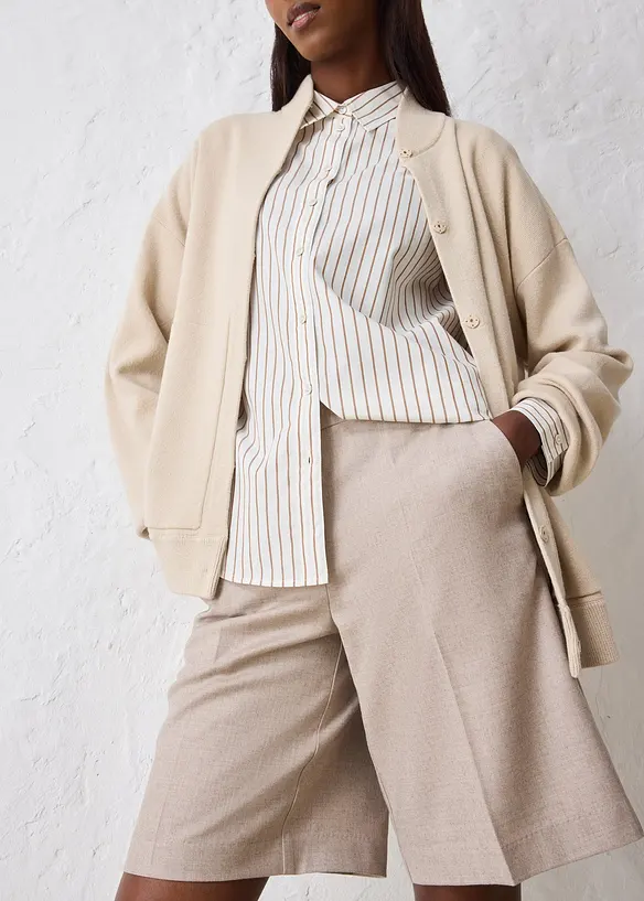 Gonna pantalone in misto lana, bonprix