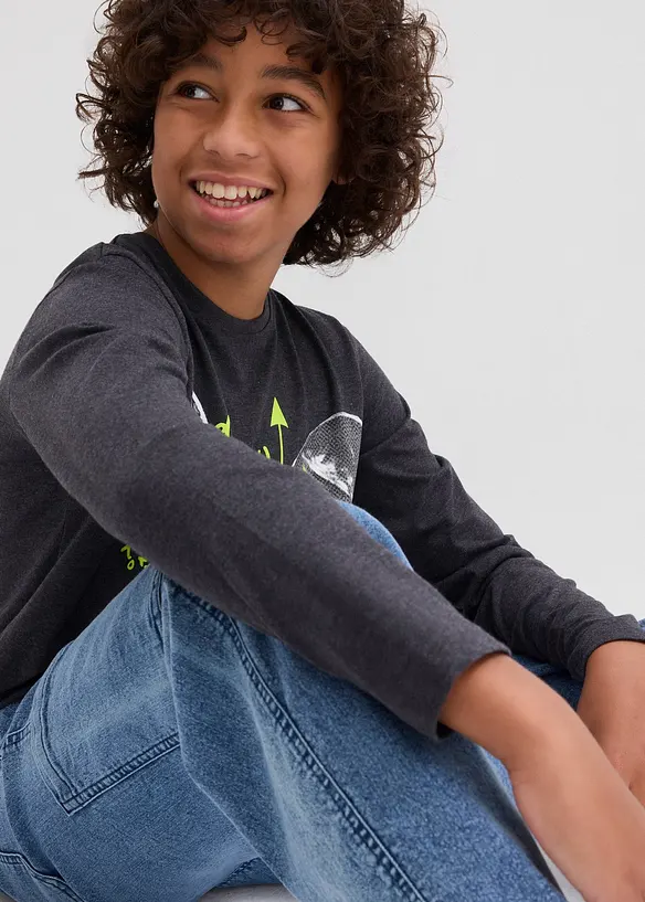 Jeans cargo elasticizzati con elastico in vita, loose fit, bonprix