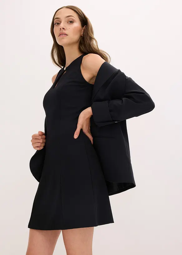 Miniabito con bottone gioiello, bonprix