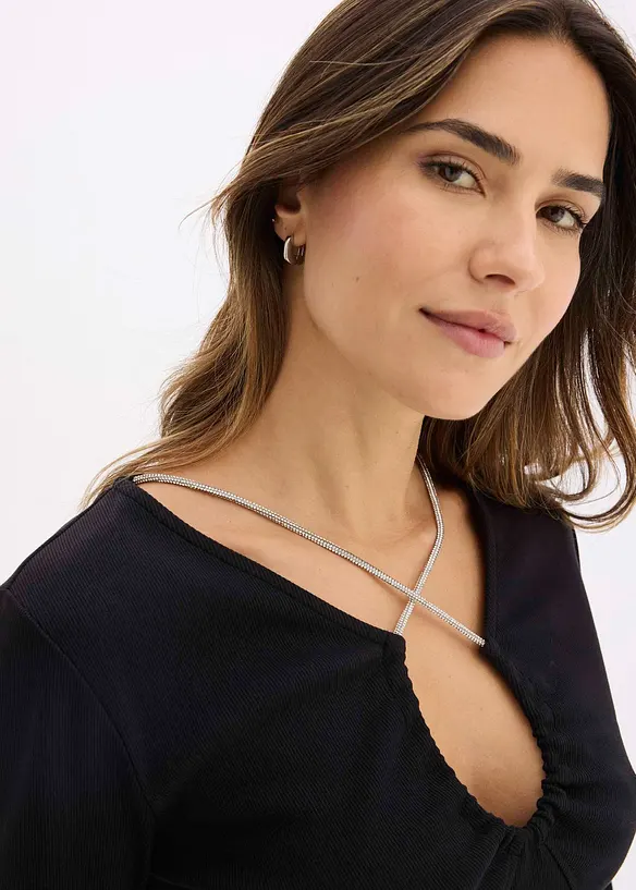 Miniabito con fascette di strass, bonprix