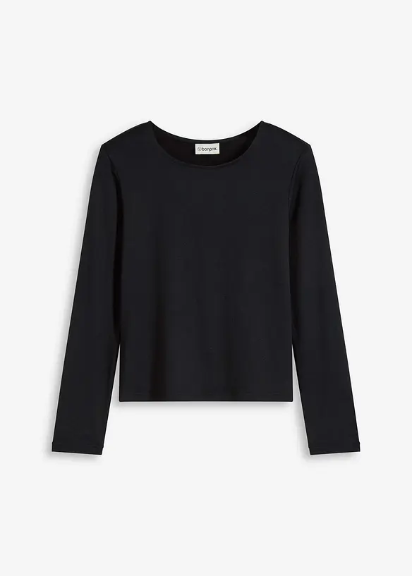 Maglia a maniche lunghe con spalline imbottite, bonprix