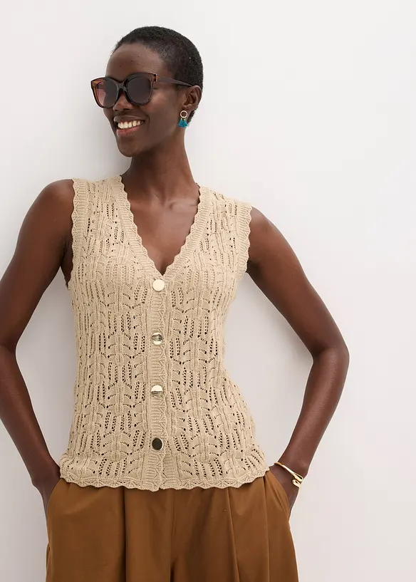 Gilet traforato, bonprix