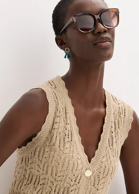 Gilet traforato, bonprix