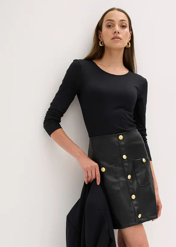 Minigonna in similpelle, bonprix