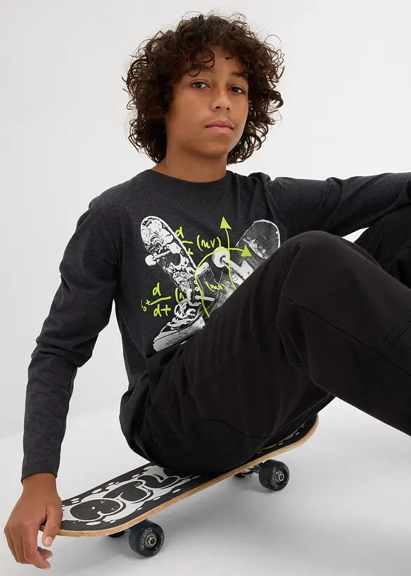 Maglia a maniche lunghe con cotone, bonprix