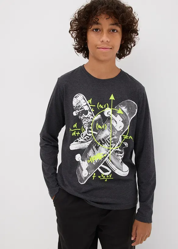 Maglia a maniche lunghe con cotone, bonprix
