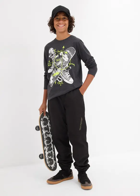 Maglia a maniche lunghe con cotone, bonprix