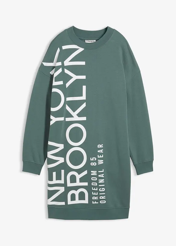 Abito oversize in morbida felpa di misto cotone, bonprix