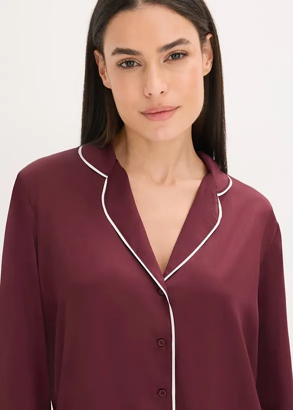 Pigiama in satin lucido, bonprix