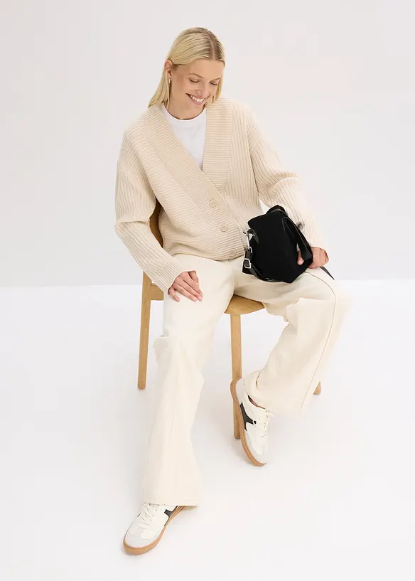 Cardigan a coste, bonprix