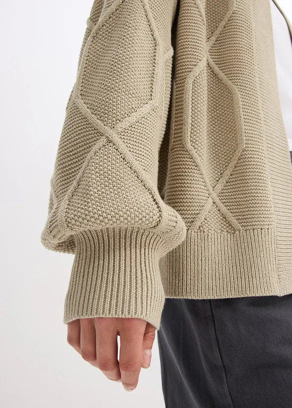 Cardigan a trecce, bonprix