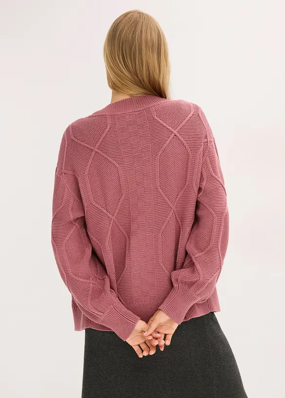Cardigan a trecce, bonprix