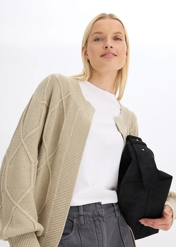 Cardigan a trecce, bonprix
