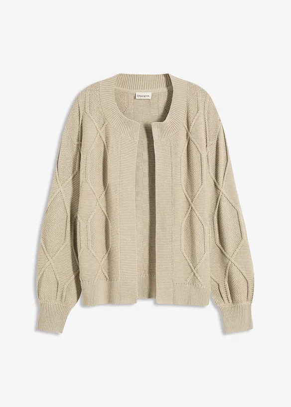 Cardigan a trecce, bonprix