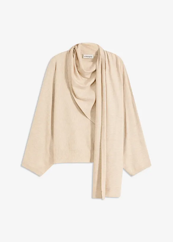 Maglione morbido in filato fine misto viscosa, bonprix