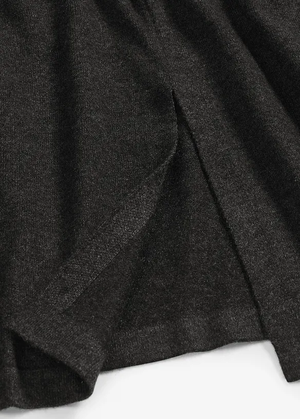 Maglione stile poncho in misto viscosa morbido, bonprix