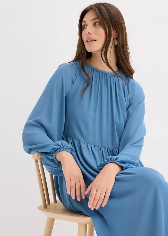 Abito lungo in chiffon, bonprix