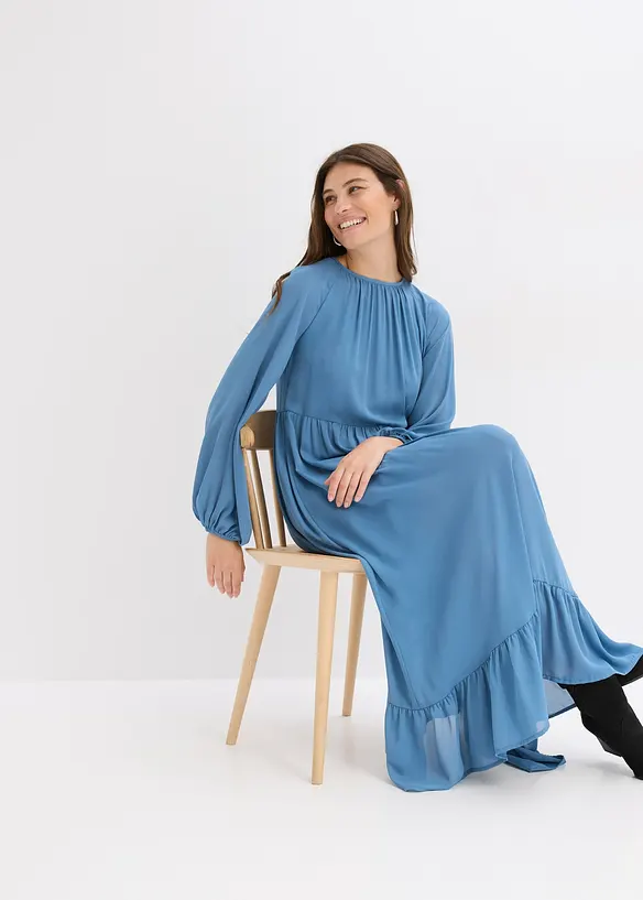 Abito lungo in chiffon, bonprix