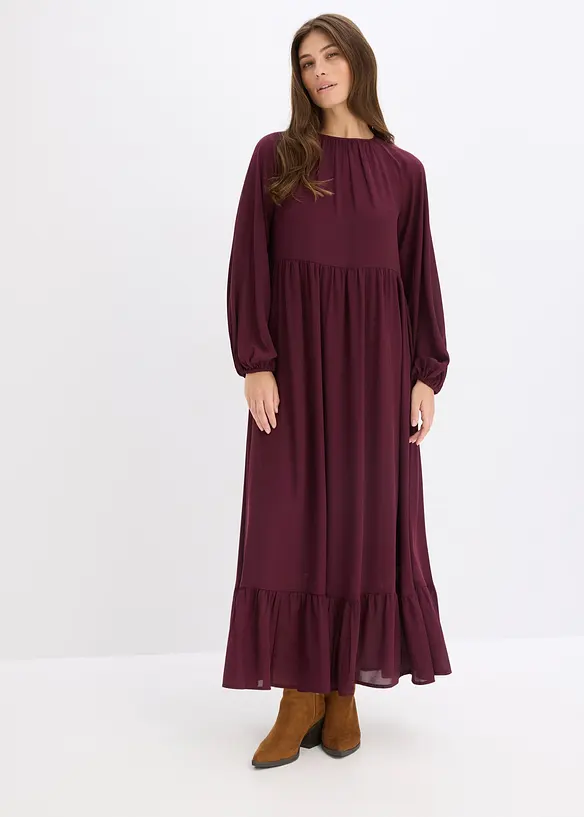 Abito lungo in chiffon, bonprix
