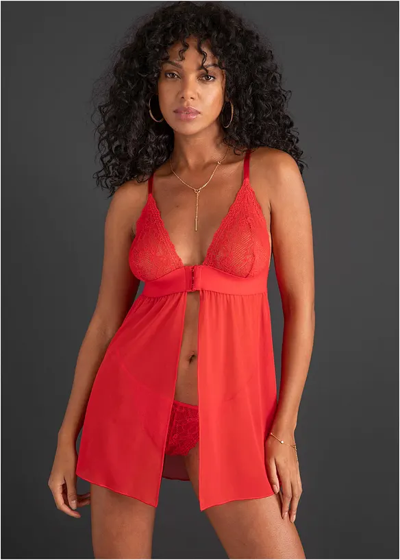 Baby doll e perizoma (set 2 pezzi), bonprix